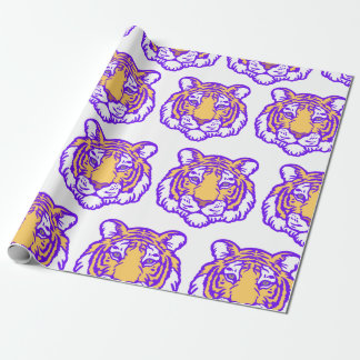 Handgezeichnetes Tiger Fan Wrapping Paper Geschenkpapier