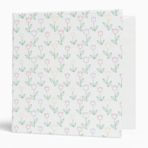 Handgezeichnetes Tulip Blume Muster