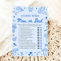 Handgezeichnetes Valentins-Errate-Wer-ist-Mama-ode