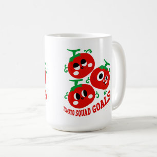 Handgezeichnetes, verspielt-lustiges Trio von Kawa Kaffeetasse