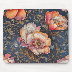 Handgezeichnetes Wasserfarbenmuster, nahtlos flora Mousepad