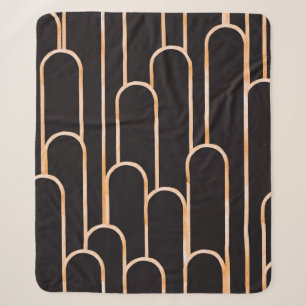 Handgezeichnetes Wasserfarbenmuster, nahtlos, geom Sherpadecke