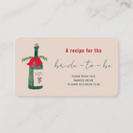 Handgezeichnetes Weihnachts-Brautparty gemeinsam m Begleitkarte