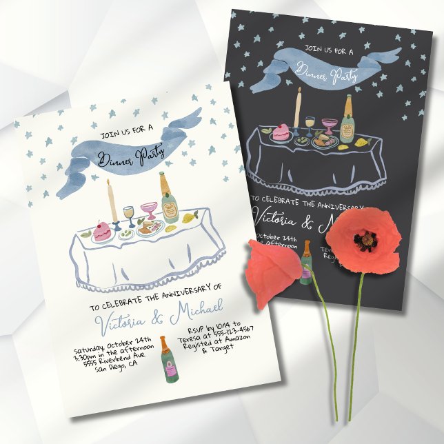 Handgezeichnetes whimsisches Party Einladung (Von Creator hochgeladen)