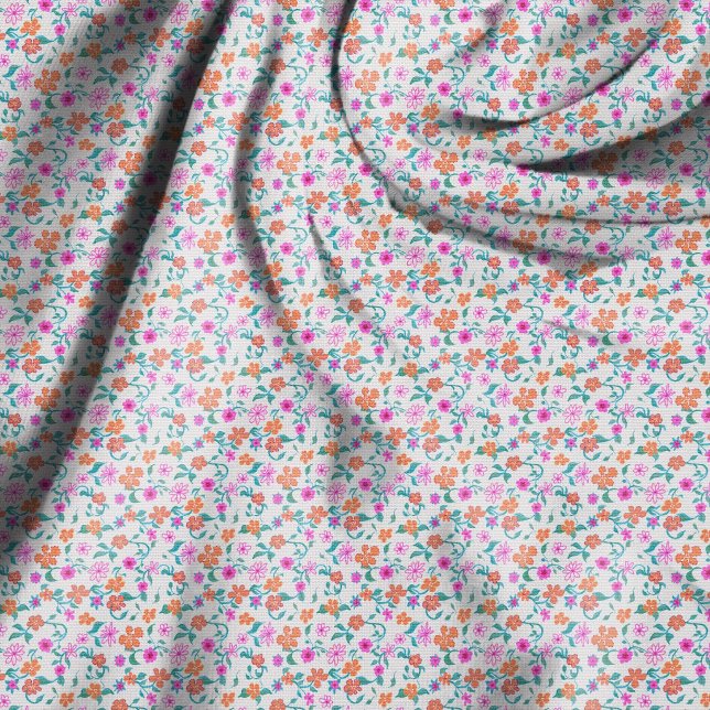 Handgezeichnetes winziges Blumenmuster Stoff (Von Creator hochgeladen)