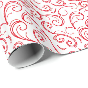 Handgezeichnetes Wirbel-Geschenkverpackungspapier Geschenkpapier