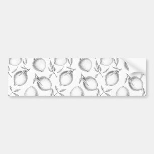 Handgezeichnetes Zitronenmuster Autoaufkleber