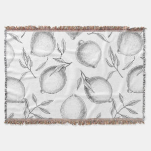 Handgezeichnetes Zitronenmuster Decke