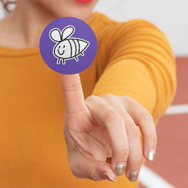 Handgezogene Biene, maßgeschneidert Vinyl Sticker