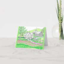 Handgezogene Farmkarte