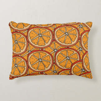 Handgezogene Orangen: Nahtlos Dekokissen