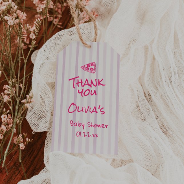 Handgezogene Pizzeria Sonderlieferung Kinderdusche Geschenkanhänger (Von Creator hochgeladen)