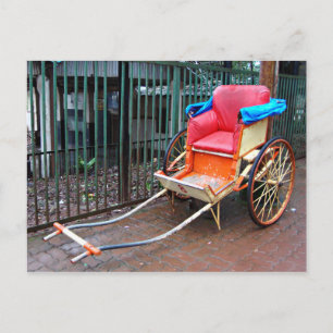 Handgezogene Rikschas in Kolkata (Kalkutta), Indie Postkarte