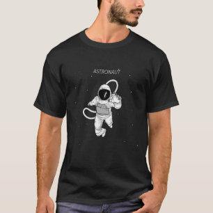 Handgezogener Astronautenraum T-Shirt