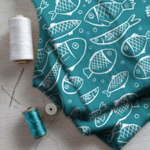 Handgezogener Fisch und Blasen-ID489