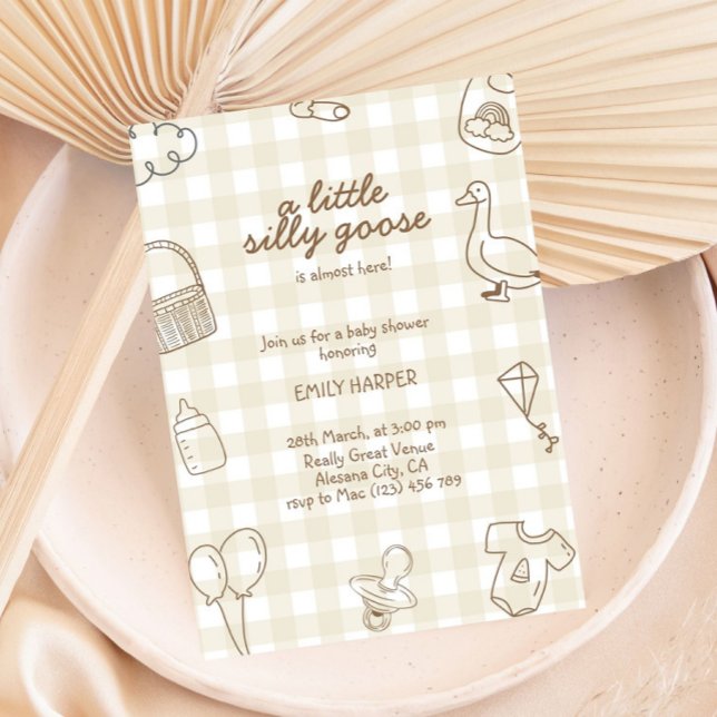 Handgezogener Frühling Gänsedusche Einladung (Von Creator hochgeladen)