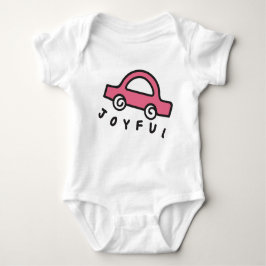 Handgezogener Strandball Baby Strampler