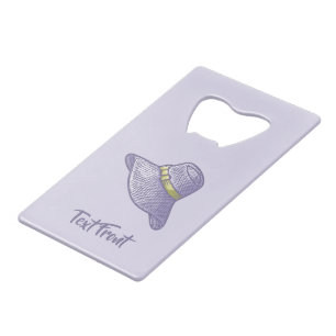 Handgezogener Strohhut Lilac Geldbeutel Flaschenöffner