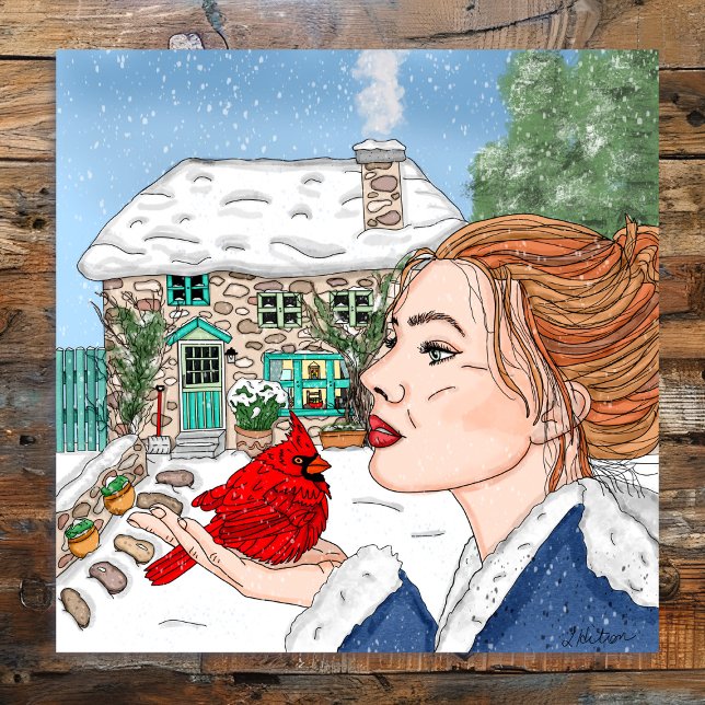 Handgezogener Wintertag Poster (Von Creator hochgeladen)