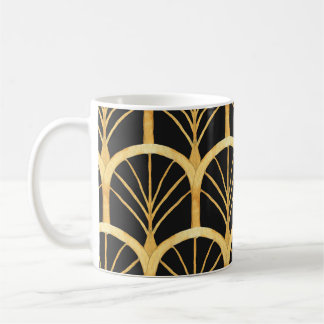 Handgezogenes Gold Imitation Wasserfarbe Kaffeetasse