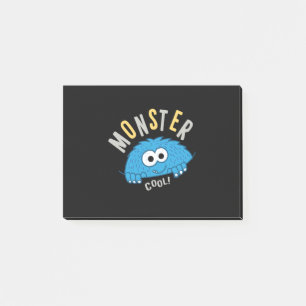 Handgezogenes Monster für das Shirt-Design Post-it Klebezettel