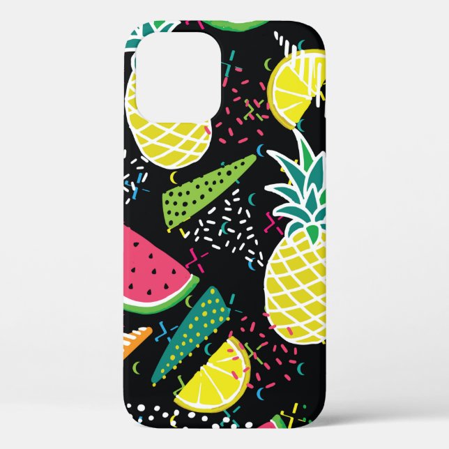 Handgezogenes nahtloses Muster mit Wassermelone Case-Mate iPhone Hülle (Rückseite)