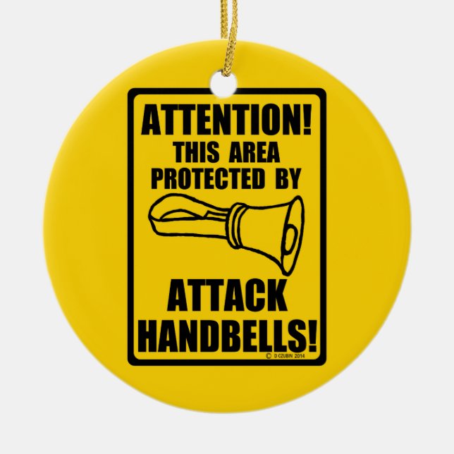 Handglocken angreifen keramikornament (Vorne)