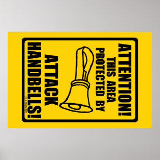Handglocken angreifen poster
