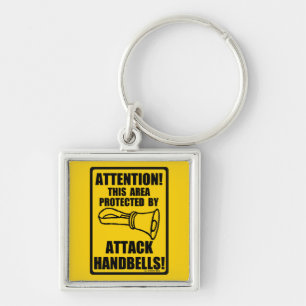 Handglocken angreifen schlüsselanhänger