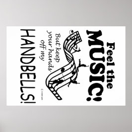 Handglocken fühlen die Musik Poster