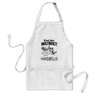 Handglocken fühlen die Musik Schürze