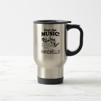 Handglocken fühlen sich wie ein Musikreisematsch Reisebecher