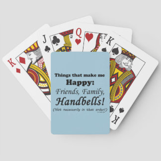 Handglocken machen mich glücklich spielkarten