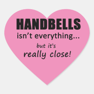 Handglocken sind nicht alles Heart Sticker