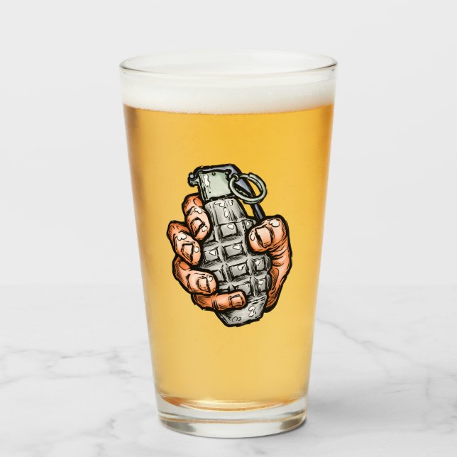 Handgranate im Stil von Comicen Glas (Vorne (Gefüllt))