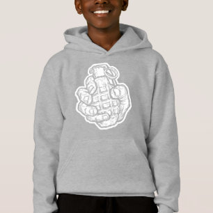Handgranate im Stil von Comicen Hoodie