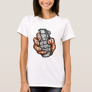 Handgranate im Stil von Comicen T-Shirt