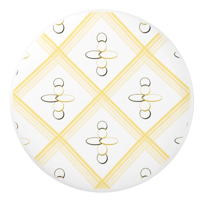 Handgriff aus Retro-Keramik Keramikknauf (Vorderseite)