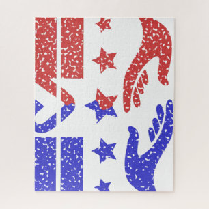 Handhabung der nationalen Pflicht Puzzle