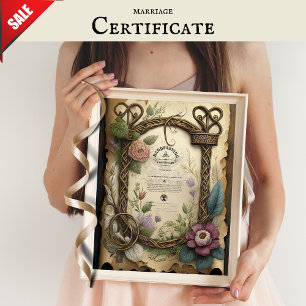 HANDHABUNG DER ZERTIFIKATION FLORAL CELTIC WICCA P POSTER