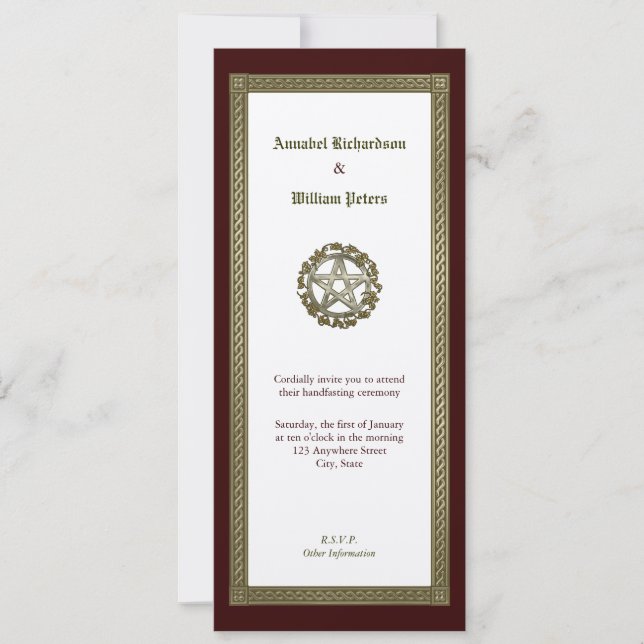 Handhabung Einladung (Vorderseite)