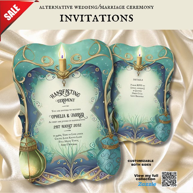 HANDHABUNG VON ERSUCHUNGEN GREEN GOLD ETHEREAL EINLADUNG (Von Creator hochgeladen)