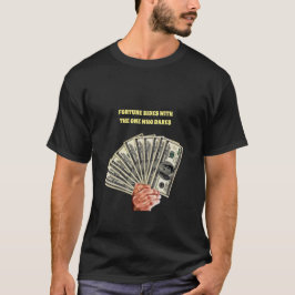 Handhaltung Hundert Dollar Scheine Geld Kunst T-Shirt