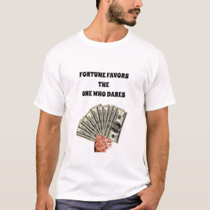 Handhaltung Hundert Dollar Scheine Geld Kunst T-Shirt