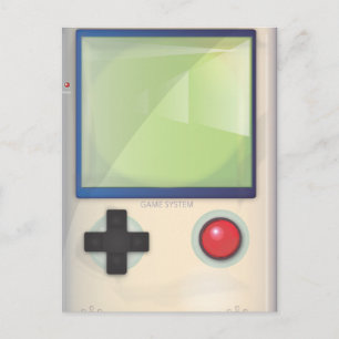 Handheld-Spielkonsole Postkarte