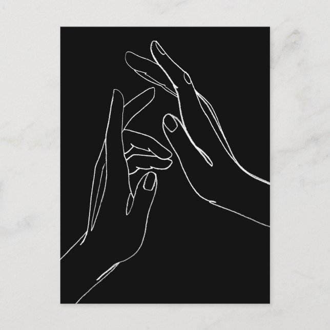 Handhelfen Postkarte (Vorderseite)