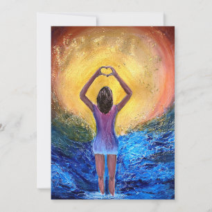 Handherz Dankeskarte