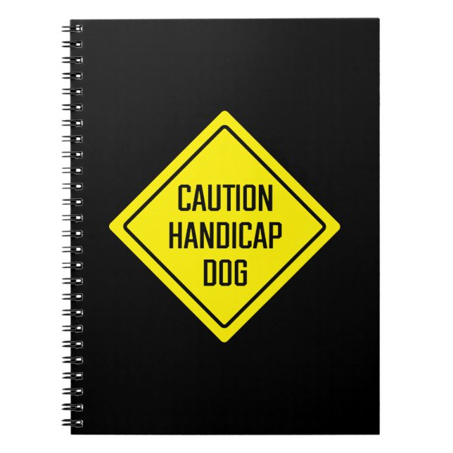 Handicap Hund | Yard Sign | SpiralNotebook Notizblock (Vorderseite)