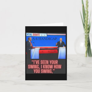 Handicap Joe Biden und Donald Trump Debatten Karte