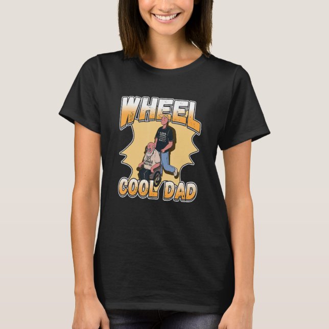 Handicap Rollstuhl für ein Amputationsüberleben T-Shirt (Vorderseite)